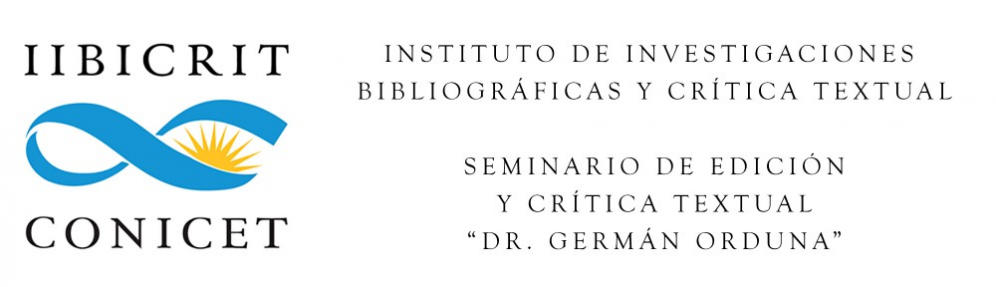 Coloquio Internacional "Hispano-medievalismo y Crítica Textual: 40 años del SECRIT (1978-2018)".
										Coloquio Internacional SECRIT 40 años.
																				9 al 11 de mayo de 2018.
										BUENOS AIRES, Argentina.
